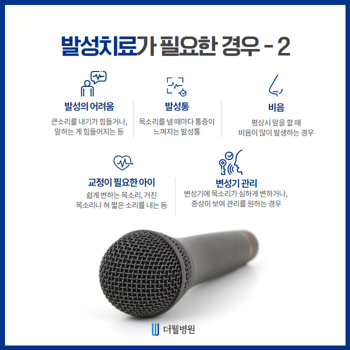 제대로 소리를 낼 수 있도록 하는 것에 초점을 둔 "발성치료" (4/10)