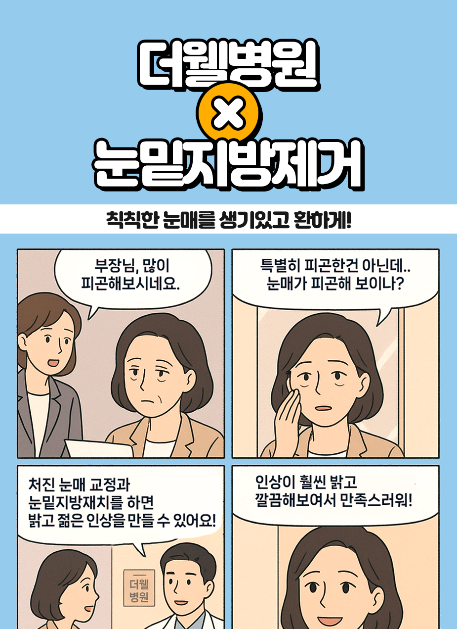칙칙한 눈매를 생기있고 환하게! 눈밑지방제거 (1/3)